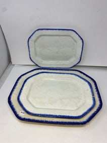 Set of (3) Leeds Platters