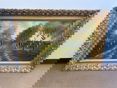 Large Antique Oil Painting