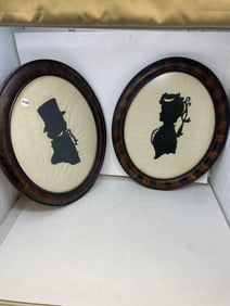 Pair of Framed Silhouettes