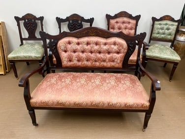 Antique (5) Piece Parlor Suite