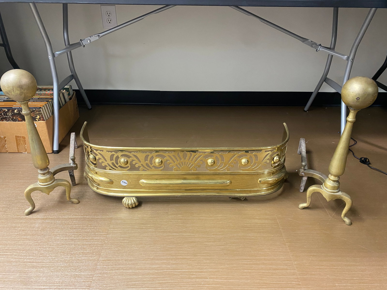 Three Pc Antique Fireplace Set (1 of 8)