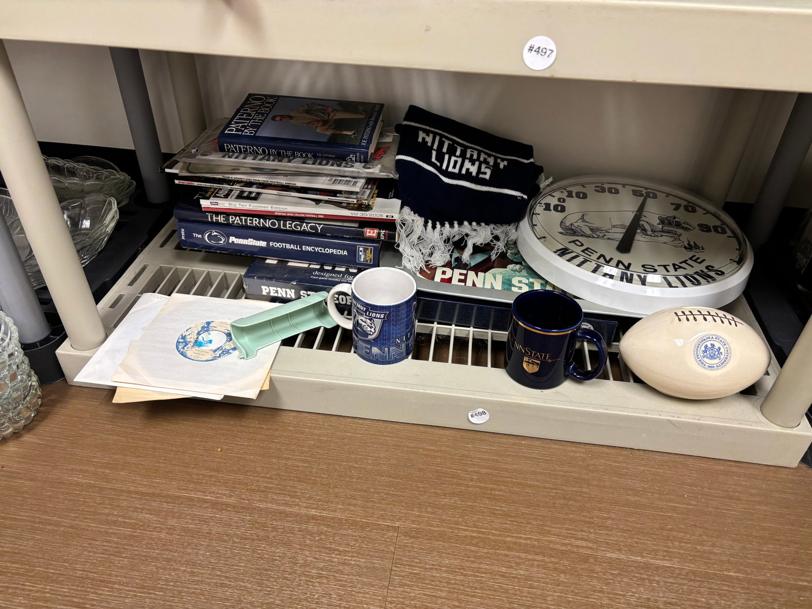 Penn State Lot: Includes Paterno books, thermometer, Monopoly game, plus.