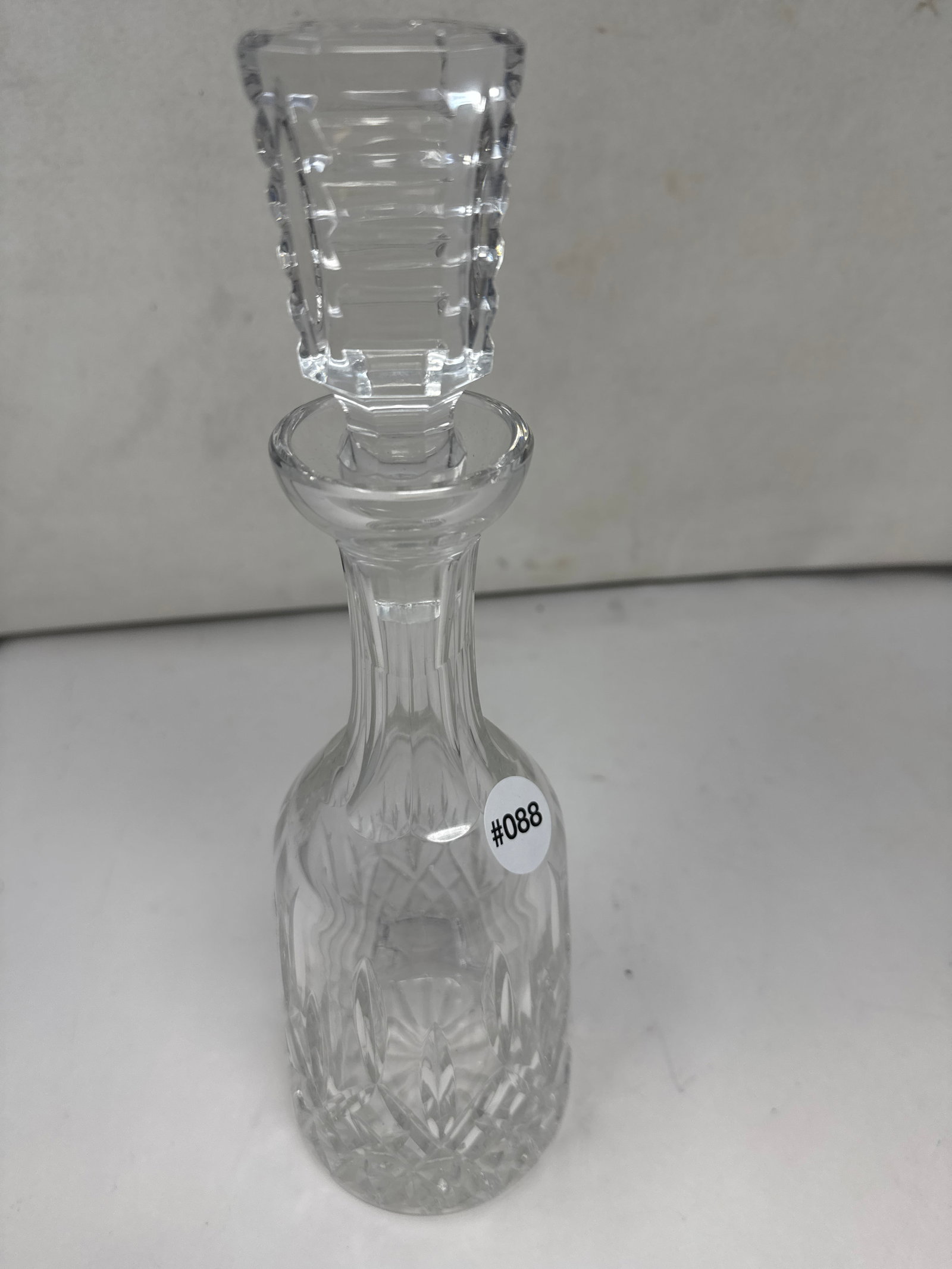 Waterford Lismore Decanter: signed, 13.5"H.