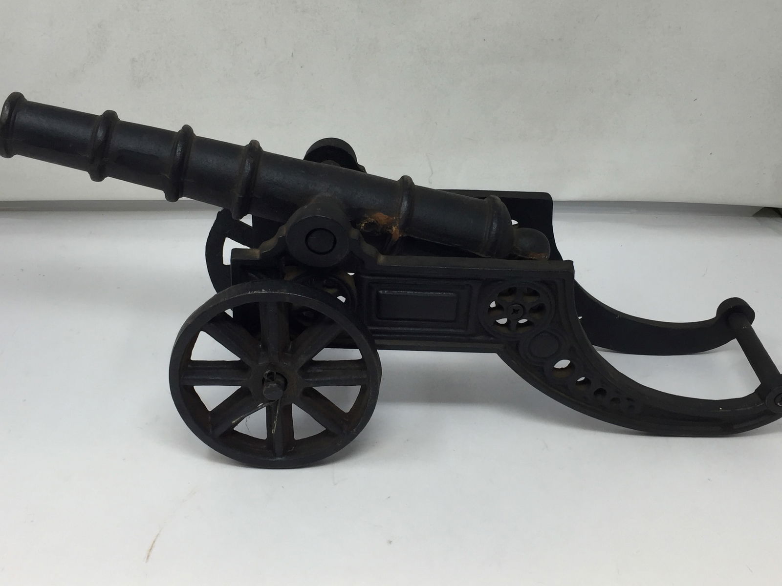 Cast Iron Cannon: 7" x 18" x 6", heavy