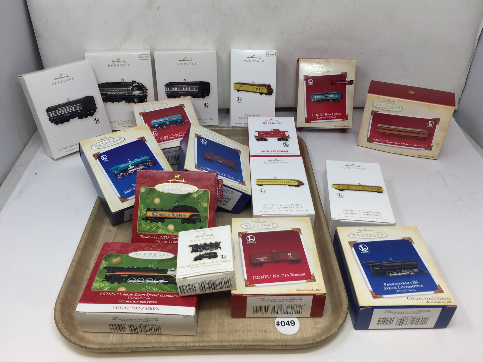 Hallmark Keepsake Train Ornaments: 17 total, all in original boxes