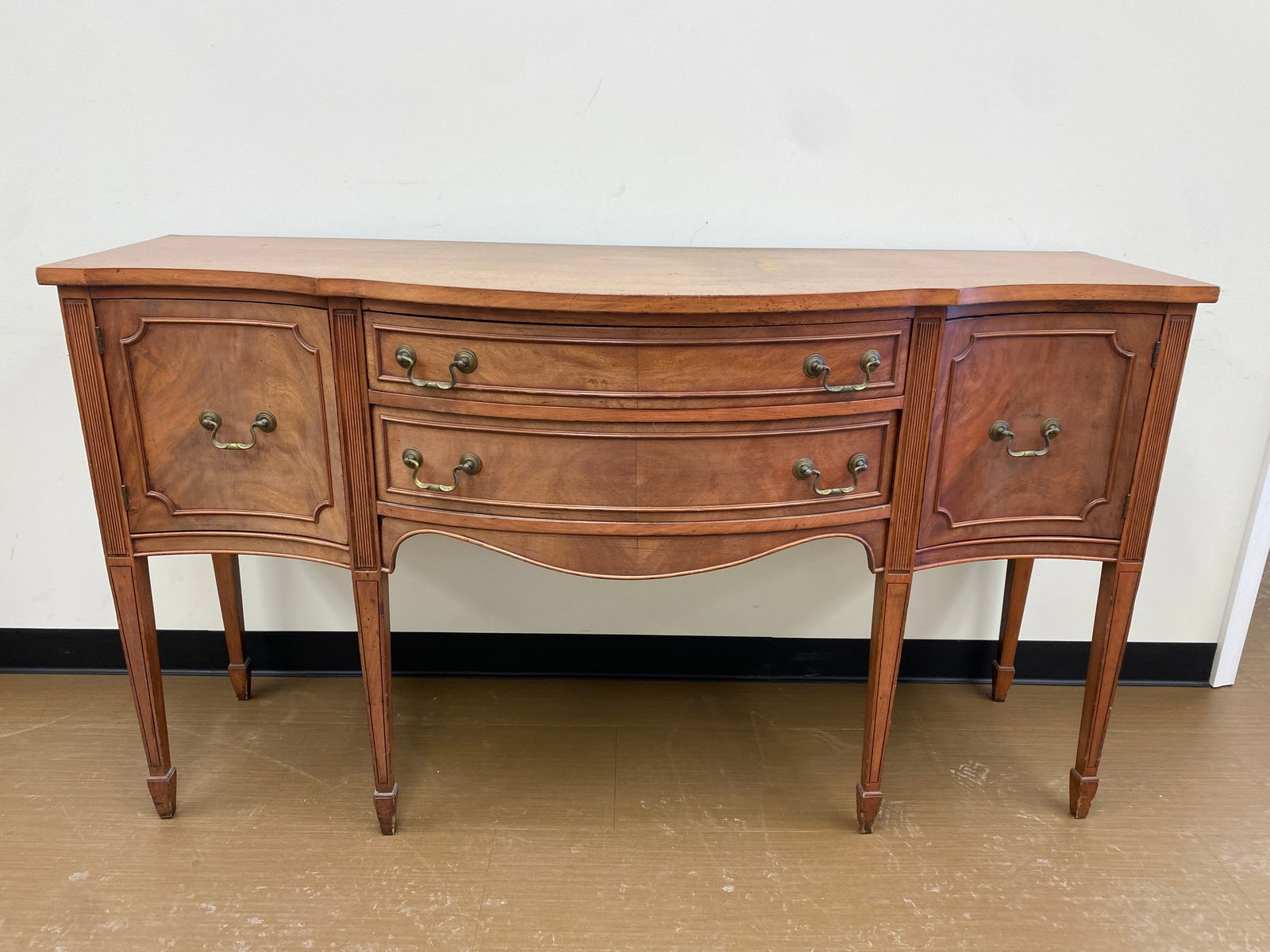 Antique Mahogany Sideboard: 37" x 66" x 22", Sheraton style