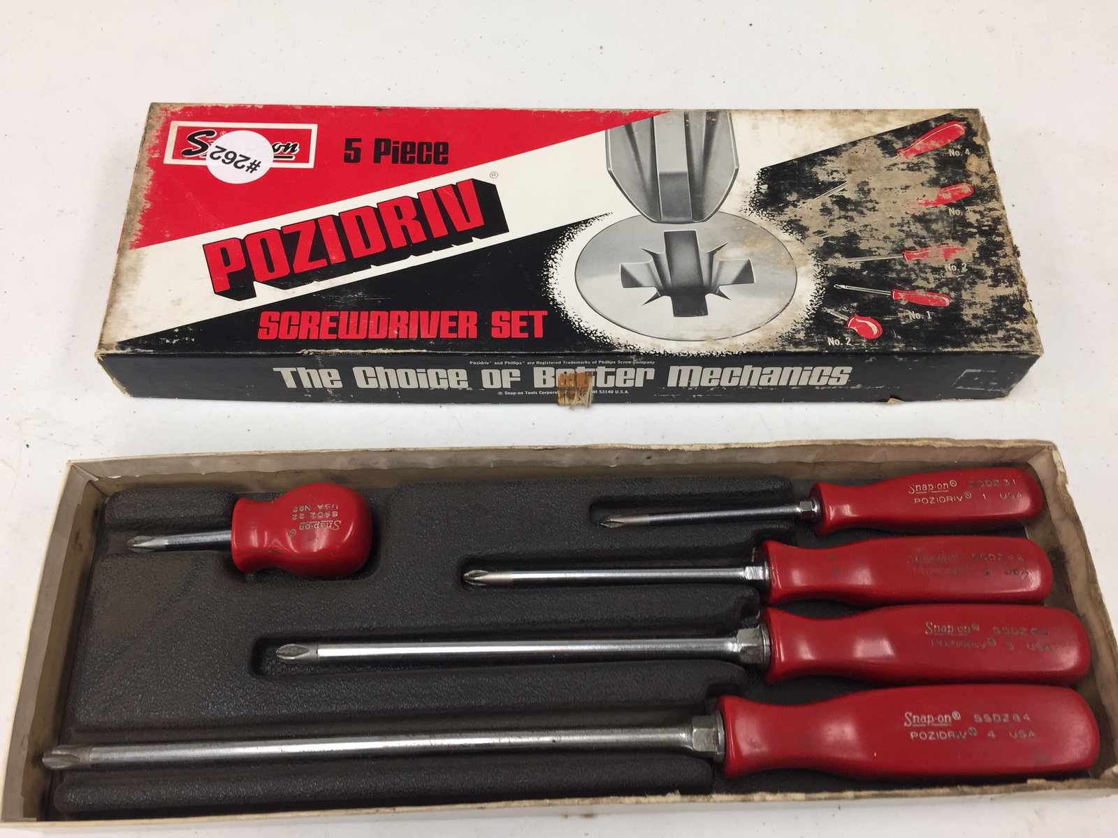 Snap On 5 Piece Screwdriver Set: complete.