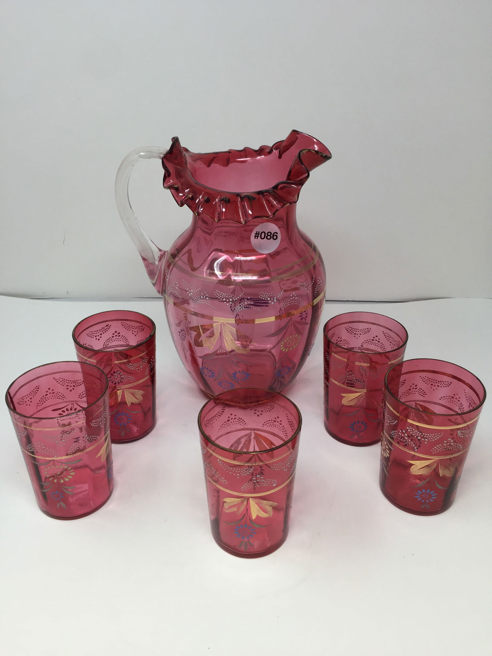 6 Pc Victorian Enamel Water Set (1 of 3)