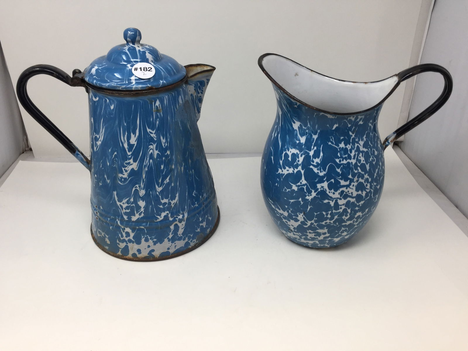 (2) Pieces of Blue Graniteware (1 of 5)