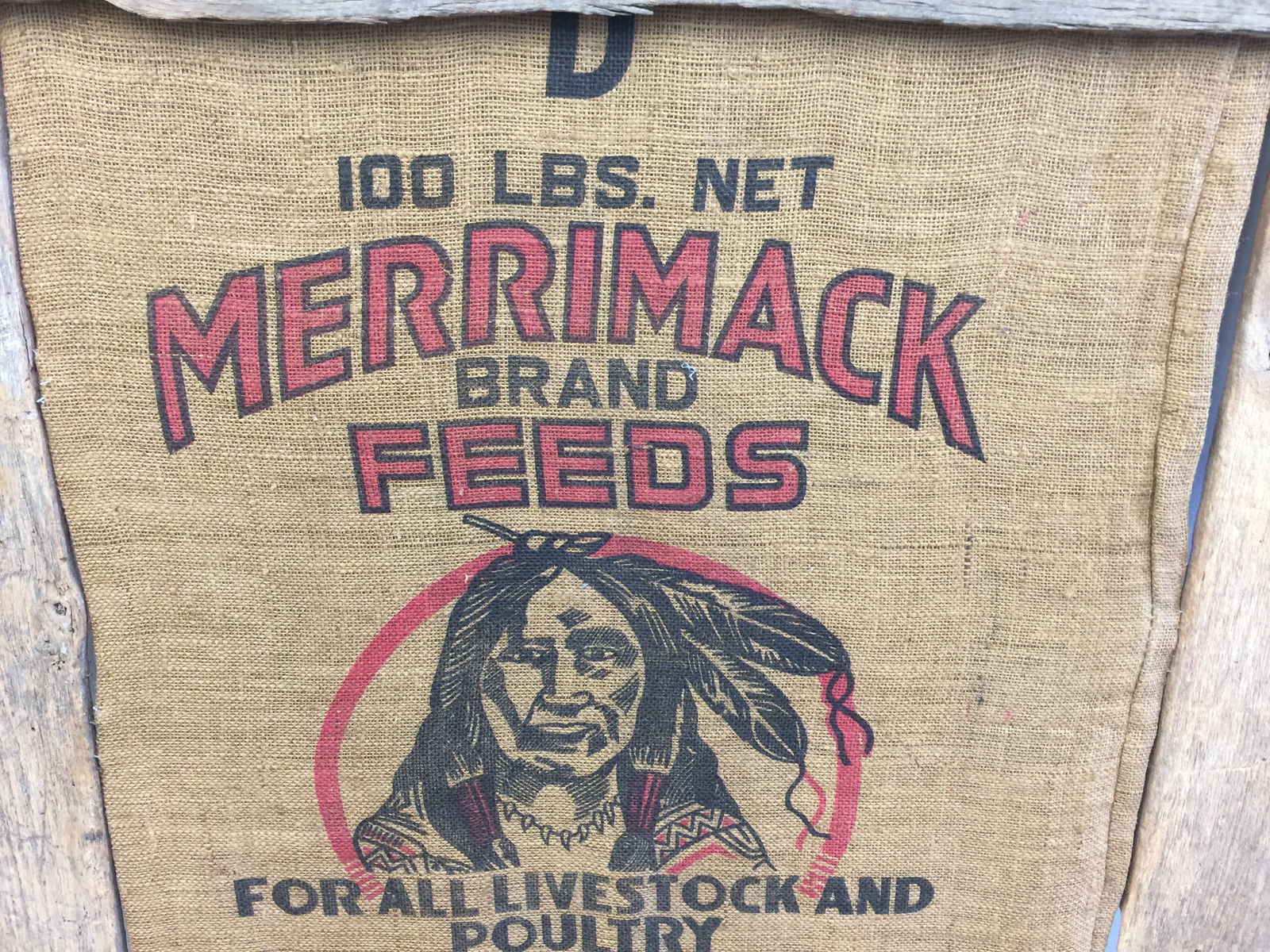Framed Native American feed Bag (1 of 4)