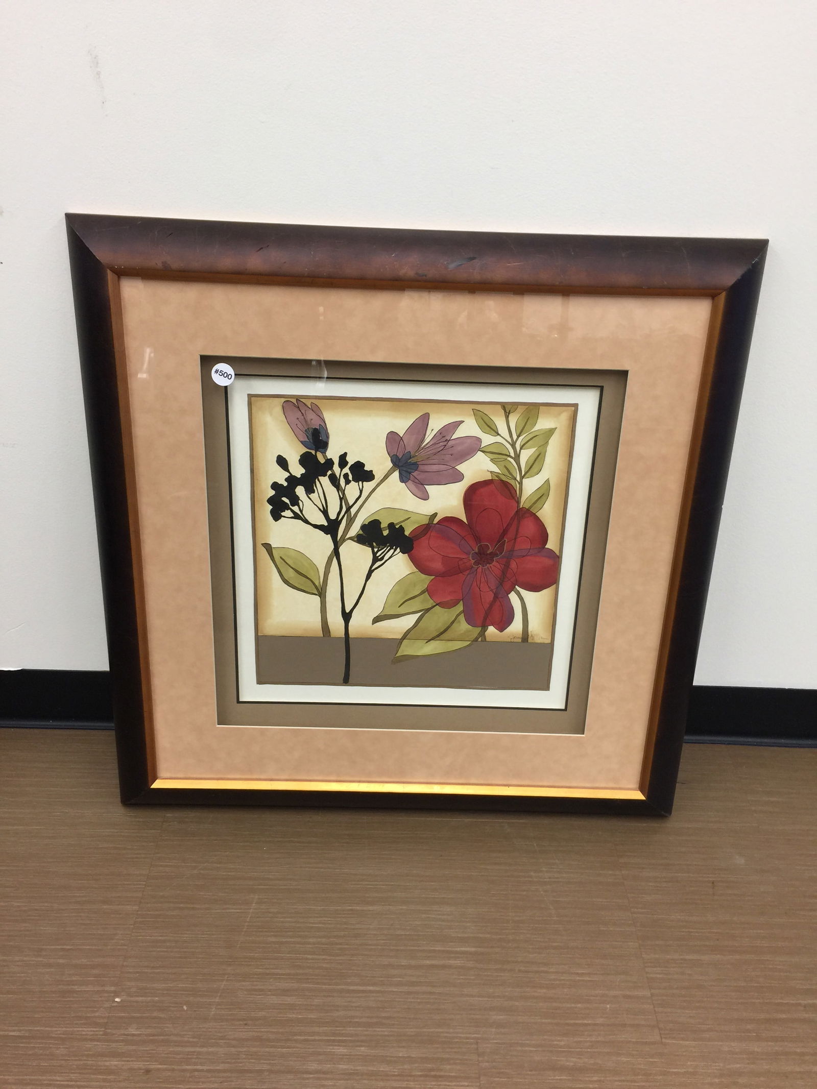 Signed Botanical Painting (1 of 3)