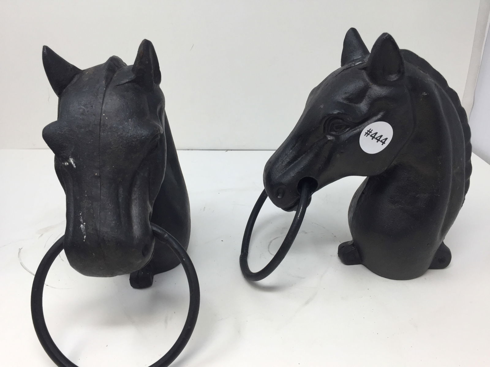 Pair of Cast Iron Horse Hitching Posts (1 of 3)