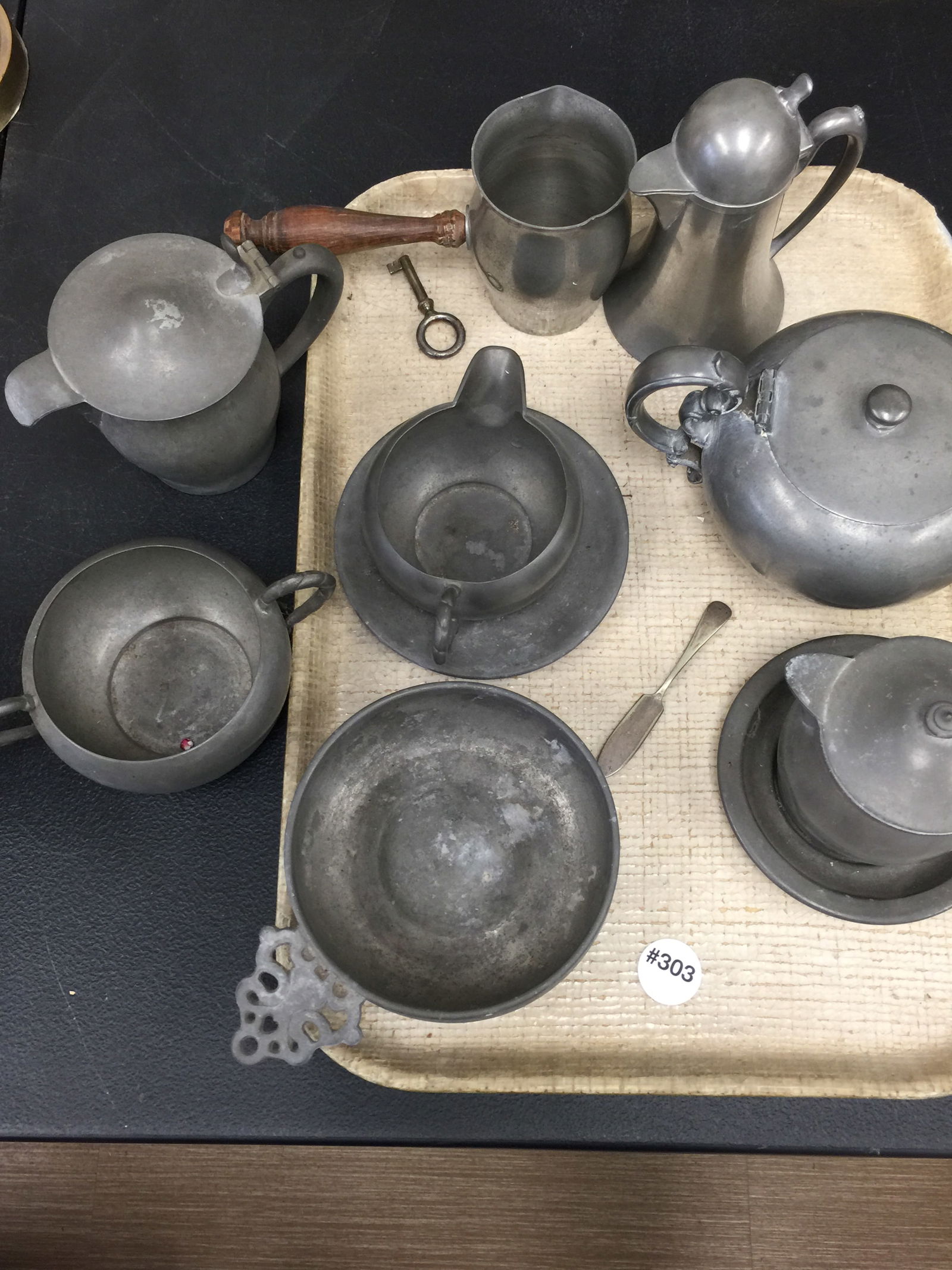 Grouping of Antique Pewter Pieces (1 of 4)