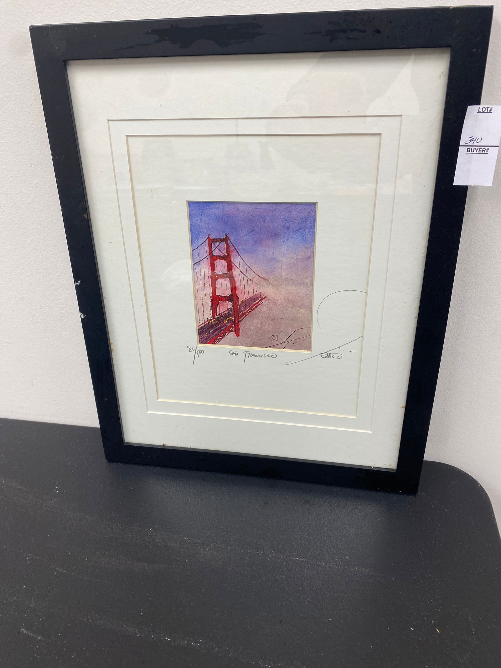 Signed Golden Gate Bridge Print (1 of 4)