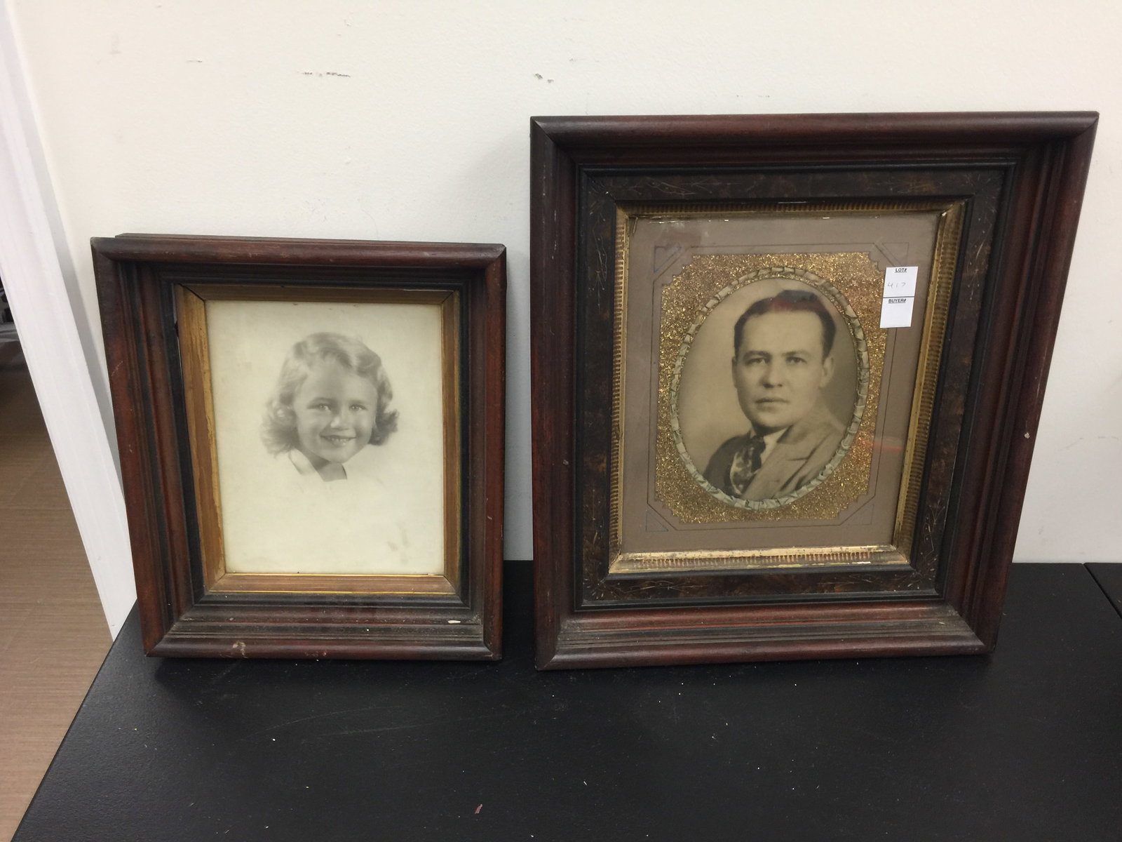 2 Early Pictures: both in deep well frames. LArgest frame 16" x 18".