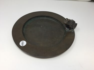 White Swan Bronze Dish