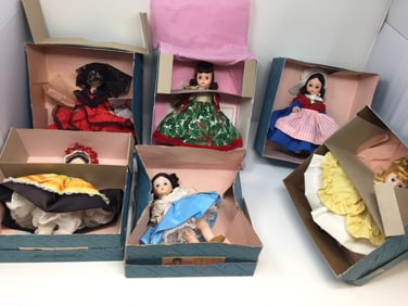 (9) Madame Alexander Dolls