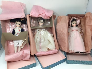 (7) First Lady Madame Alexander Dolls