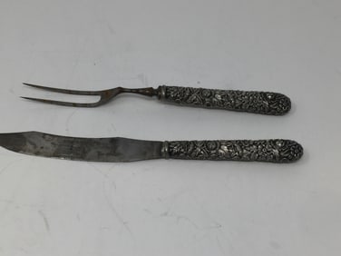 Sterling Kirk and Son Repousse Sterling Set