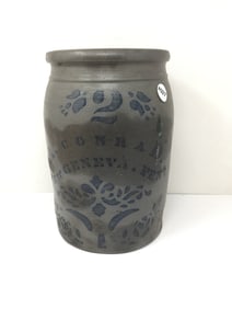 A. Conrad New Geneva Decorated Crock