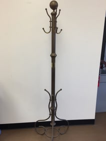 Antique Brass Clothes Tree