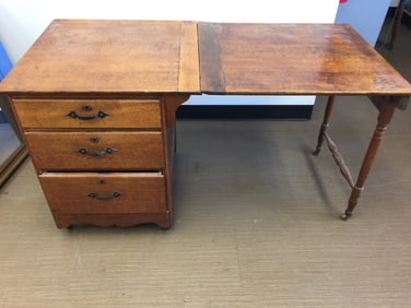 Larkin Oak Sewing Table