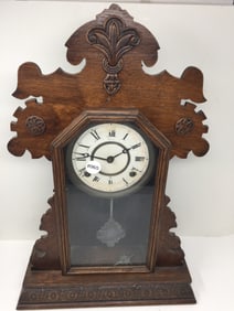 Victorian Gingerbread Mantle Clock