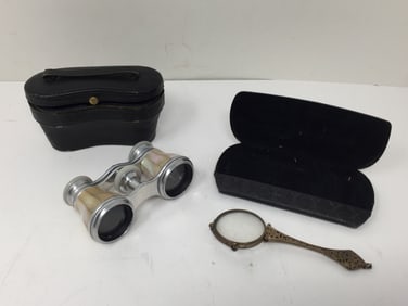 Victorian Opera Glasses & Folding Eyeglasses