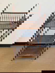 Antique Mahogany Stick & Ball Bookcase