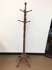 Antique Walnut Clothes Tree