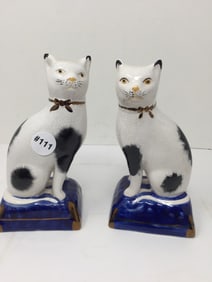 Staffordshire Style Cats