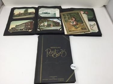 (3) Postcard Albums