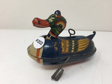 Vintage Lindstrom Tin Windup Toy