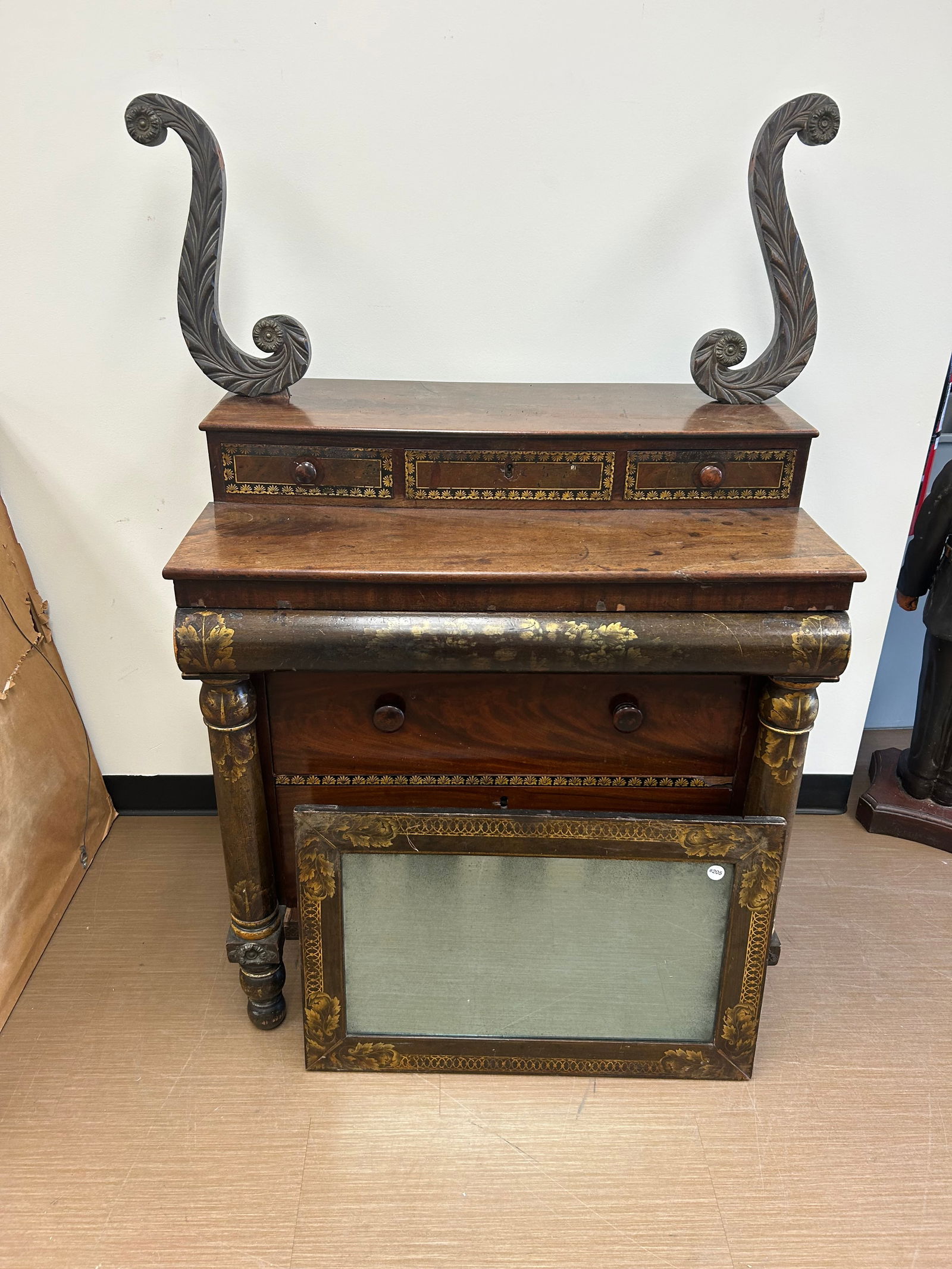 Mahogany Dressing Chest. Attr. Haines and Holmes (1 of 8)