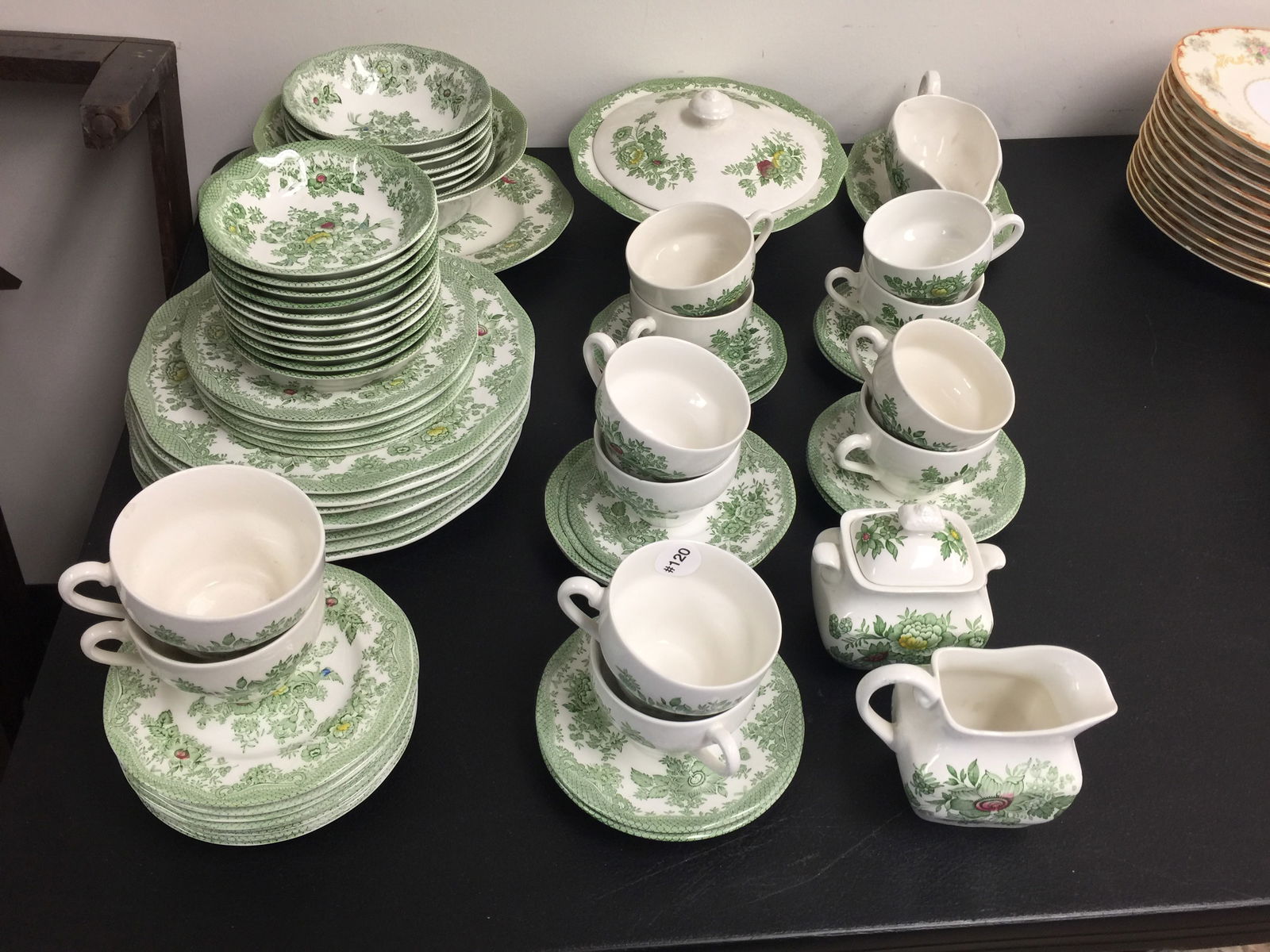 Enoch Wedgwood Kent China: includes eight 10" dinner plates, 10" covered serving dish and more.