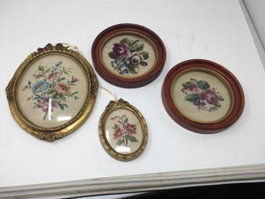Vintage Frame Needlepoint Pieces