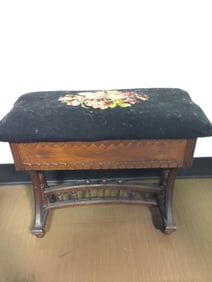 Victorian Sewing Box Foot Stool