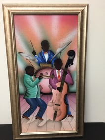 Jazz Band Painting on Canvas