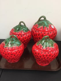 MCM Strawberry Cannister Set
