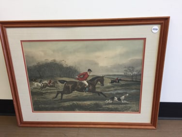 Signed Fox Hunt Print