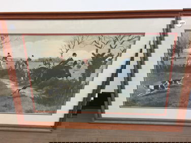 Fox Hunt Litho