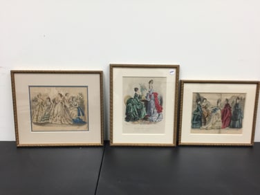 Antique French Fashion Prints
