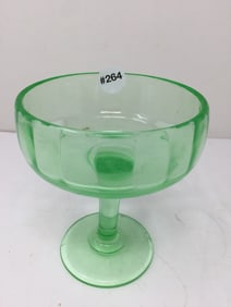 Uranium Glass Compote