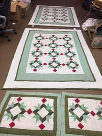 Pair of Quilts & Pillow Shams