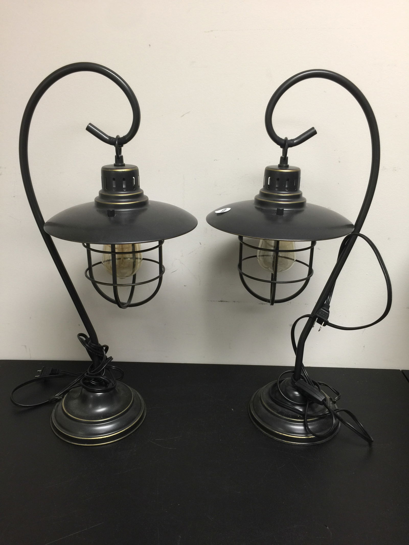 Pair of Shine Industrial Lamps (1 of 5)