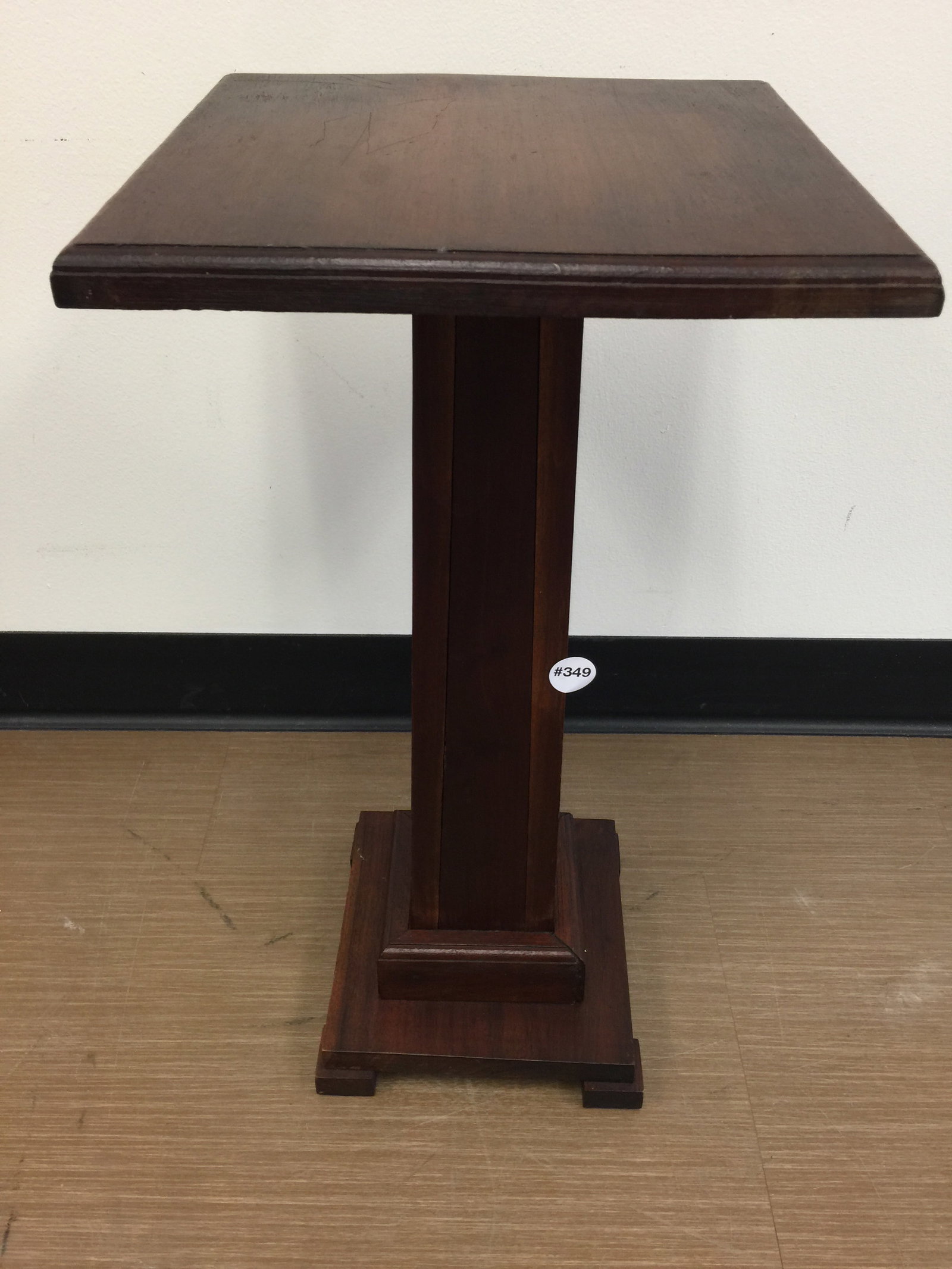 Walnut Pedestal: 22" x 11".