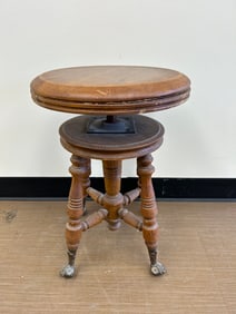 Antique Piano Stool