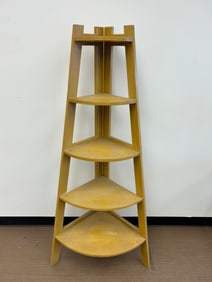 Mustard Painted Tier Shelf