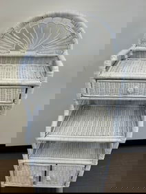 Vintage Wicker Shelf