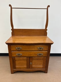 Antique Oak Wash Stand